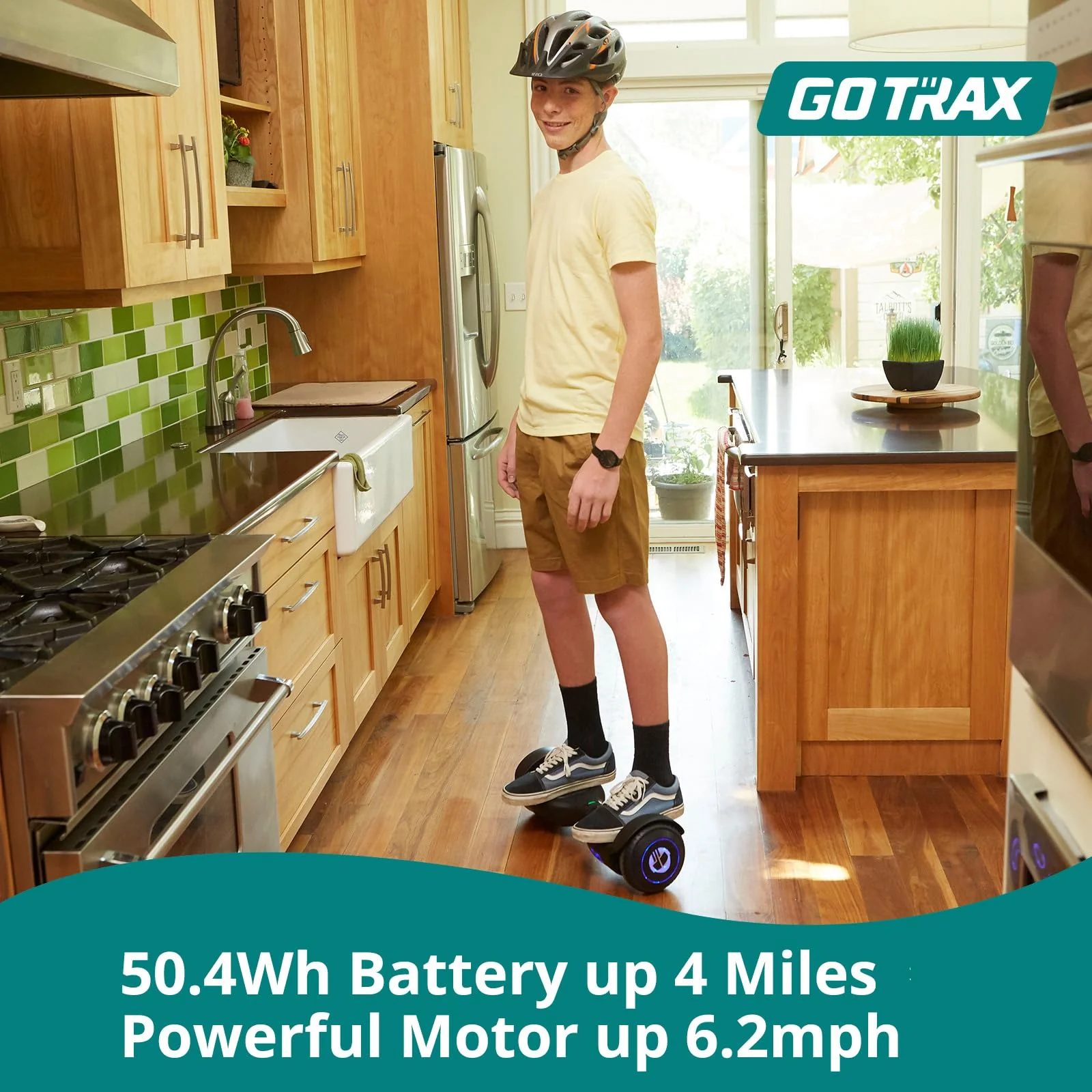 Gotrax EDGE Hoverboard 6.5" LED Wheels, Dual Motors, UL2272 Certified, 6.2 mph, 4 Mile Range