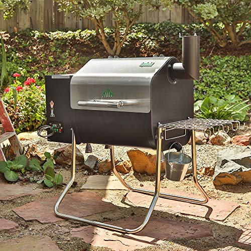 Green Mountain Grills Davy Crockett Portable Wi-Fi Wood Pellet Grill, Sense-Mate, Meat Probe, Foldable, Black
