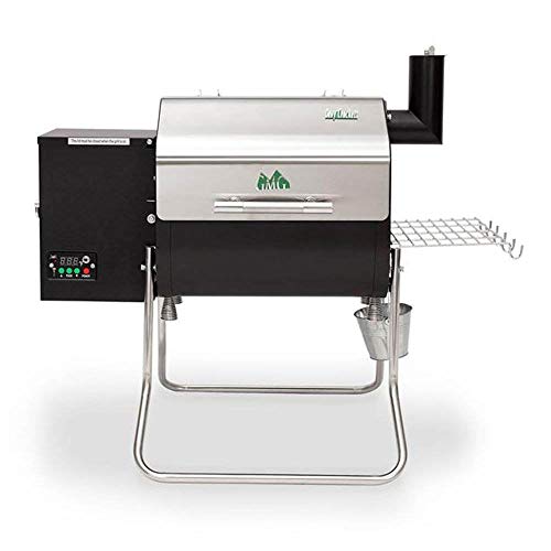 Green Mountain Grills Davy Crockett Portable Wi-Fi Wood Pellet Grill, Sense-Mate, Meat Probe, Foldable, Black