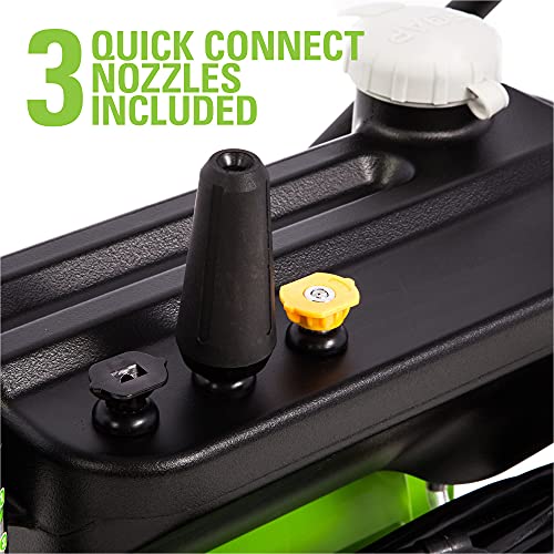 Greenworks 1800 PSI Electric Pressure Washer, 1.1 GPM, 13 Amp Motor, Soap Tank, Quick Connect Nozzles, 35ft Cord