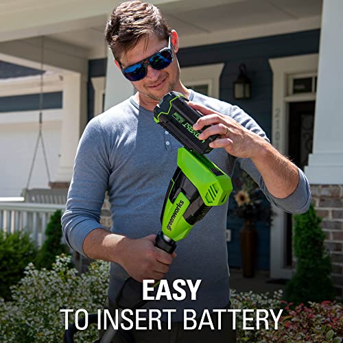 Greenworks 40V Brushless Edger with 8" Blade, 4.0Ah USB Battery & Charger