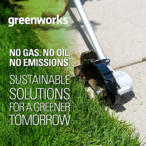 Greenworks 40V Brushless Edger with 8" Blade, 4.0Ah USB Battery & Charger