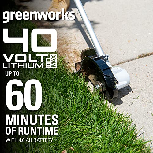 Greenworks 40V Brushless Edger with 8" Blade, 4.0Ah USB Battery & Charger