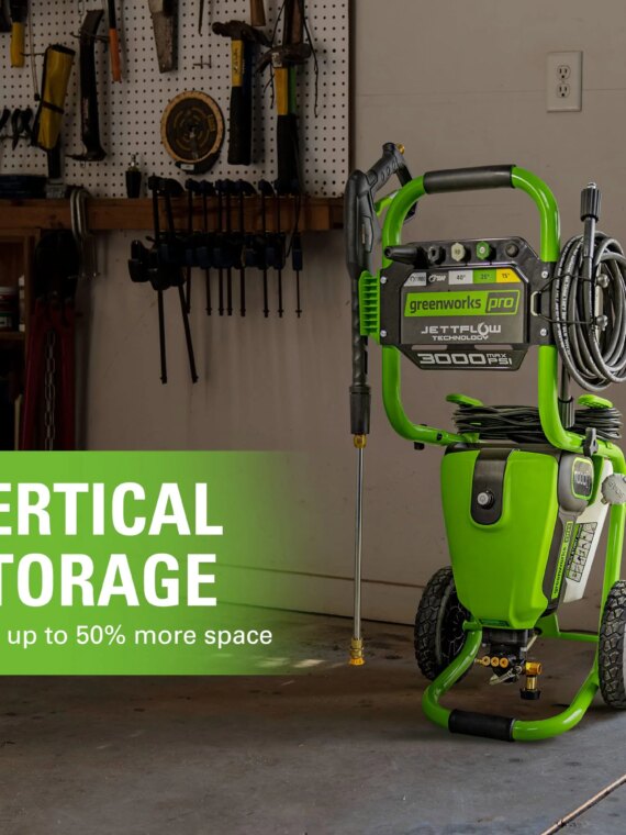 Greenworks TruBrushless 3000 PSI Electric Pressure Washer, PWMA Certified, JettFlow Tech, Heavy-Duty Design