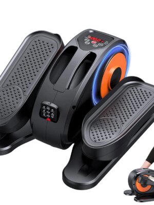 GUGTTR Under Desk Elliptical, Electric Seated Pedal Exerciser, Compact & Quiet, 2-in-1 Modes, No Installation, Ideal for Office & Seniors