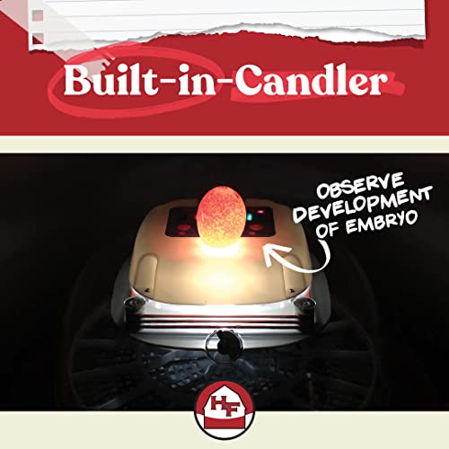 Harris Farms Nurture Right Egg Incubator with Automatic Turner & Humidity Control - Holds 22 Eggs