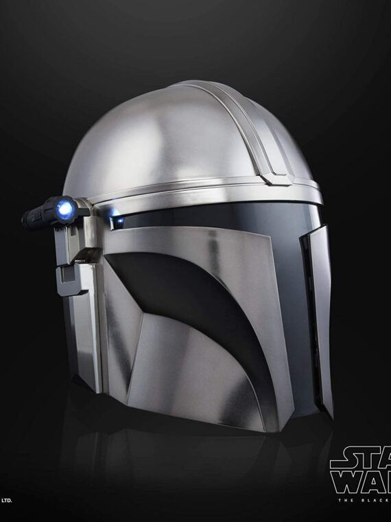Hasbro Star Wars The Black Series Mandalorian Premium Electronic Helmet with Light FX