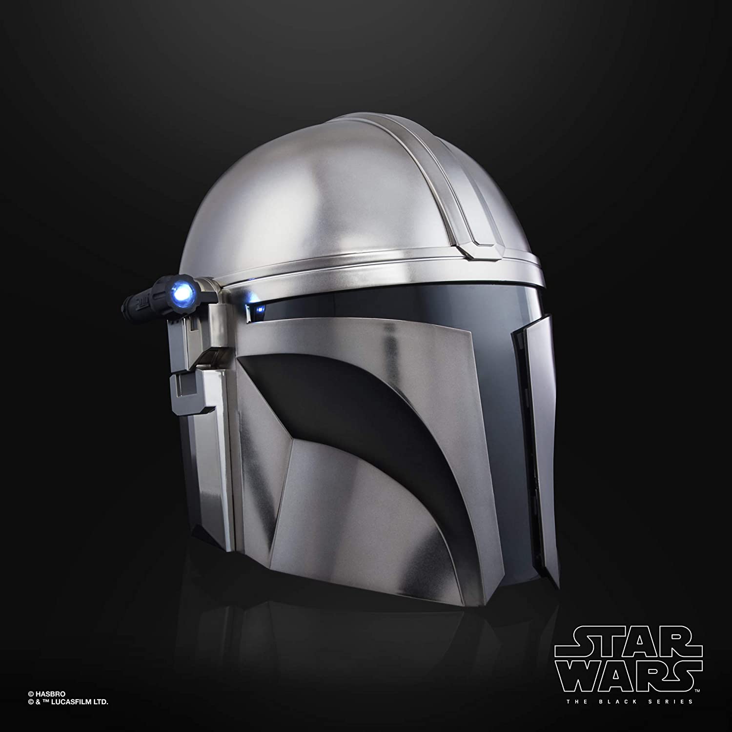 Hasbro Star Wars The Black Series Mandalorian Premium Electronic Helmet with Light FX