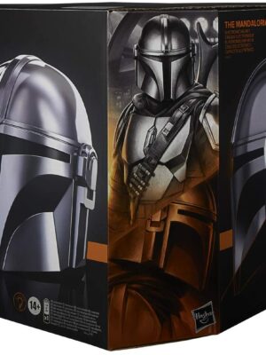 Hasbro Star Wars The Black Series Mandalorian Premium Electronic Helmet with Light FX