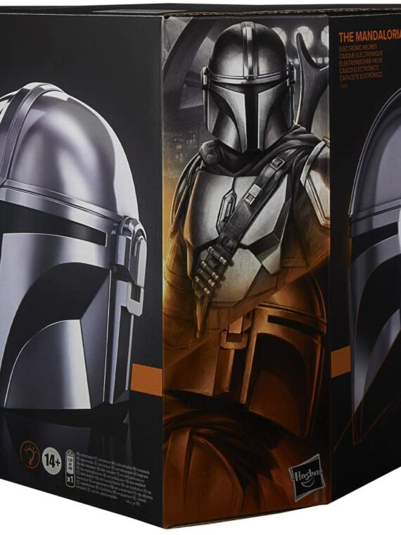 Hasbro Star Wars The Black Series Mandalorian Premium Electronic Helmet with Light FX