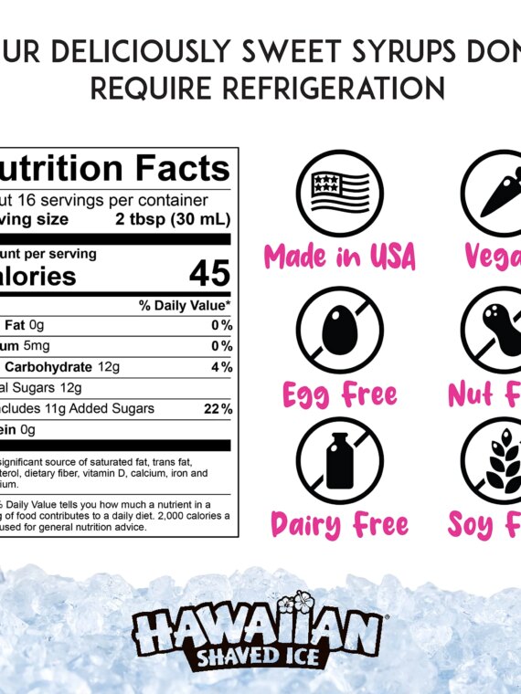 Hawaiian Shaved Ice Machine Kit - Easy-to-Use Snow Cone Maker with Syrups & Accessories