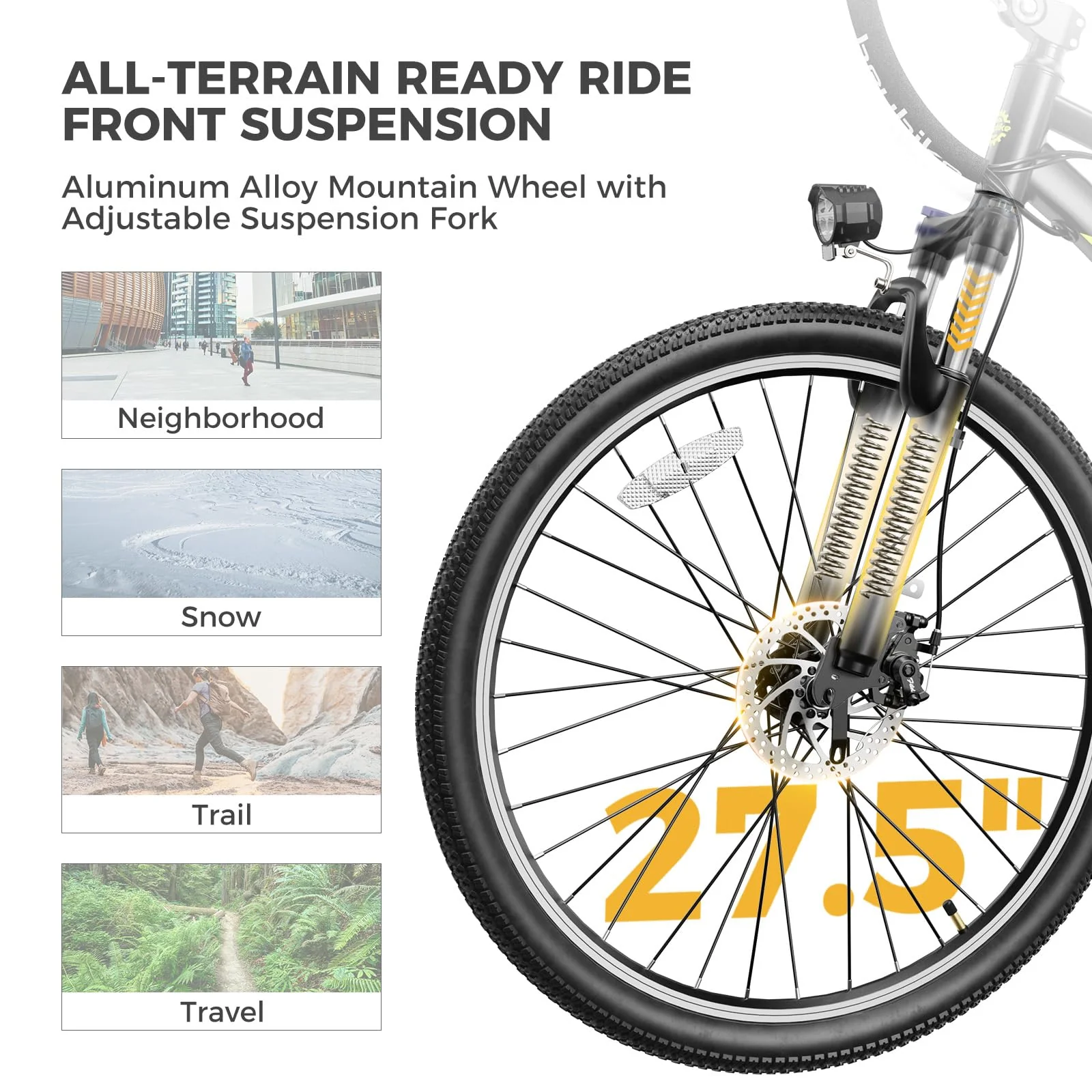 Heybike Race Max 500W Electric Bike for Adults, 48V Battery, 27.5” Tires, 7-Speed, Black