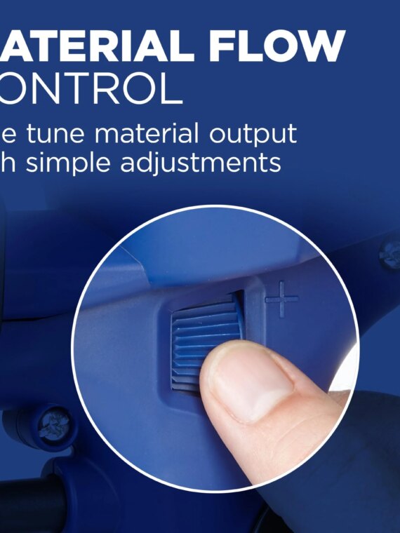 HomeRight Super Finish Max HVLP Paint Sprayer, 450W, Adjustable Spray Patterns, Includes 3 Brass Tips, Ideal for DIY Projects