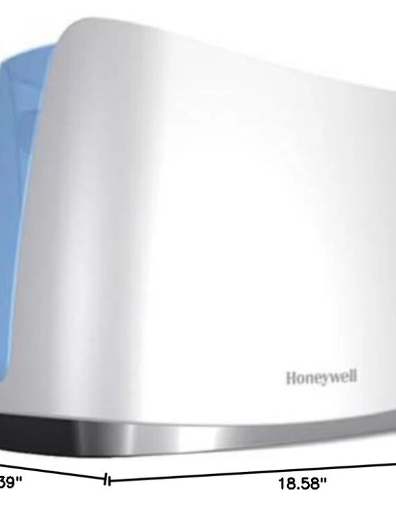 Honeywell Cool Moisture Humidifier for Medium Rooms, 1.1 Gallon Tank, UV Technology, Dishwasher-Safe Parts