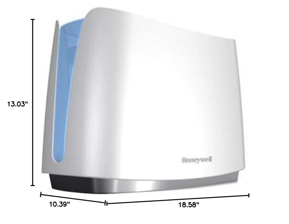 Honeywell Cool Moisture Humidifier for Medium Rooms, 1.1 Gallon Tank, UV Technology, Dishwasher-Safe Parts