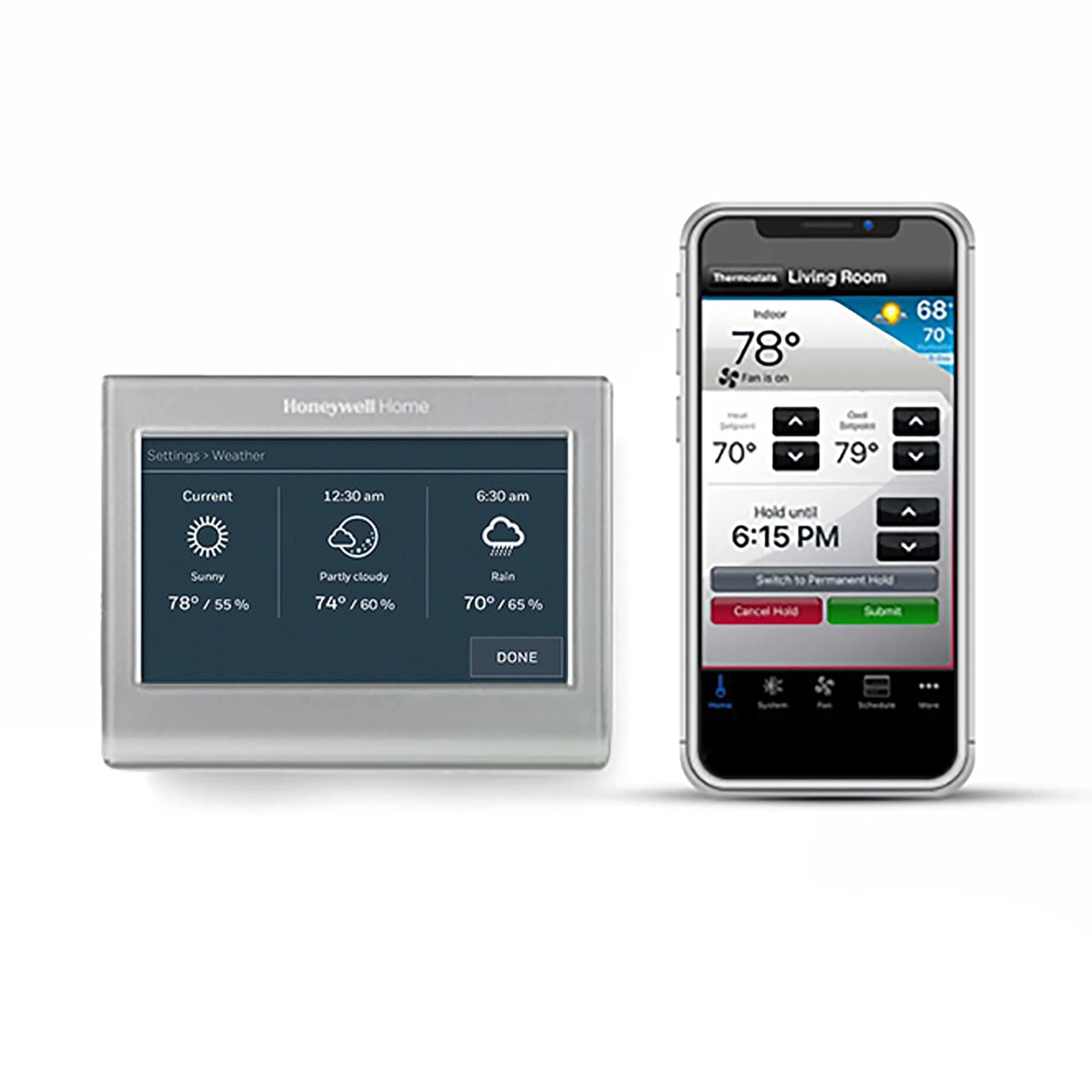 Honeywell Home Wi-Fi Smart Color Thermostat, Touchscreen, ENERGY STAR, Alexa & Google Home Compatible