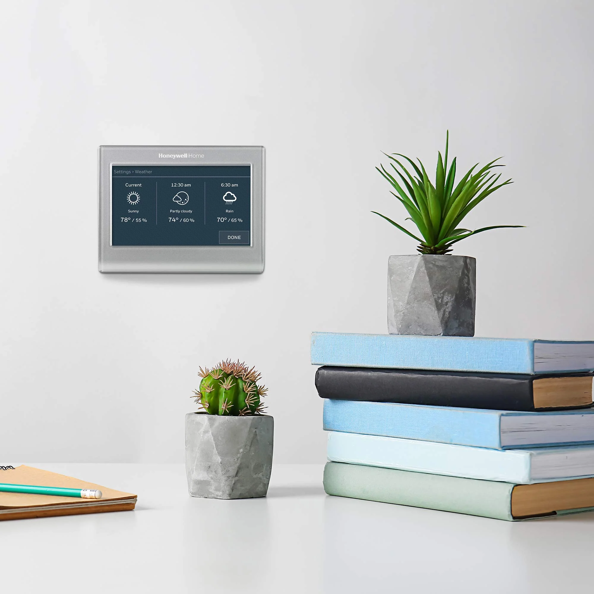 Honeywell Home Wi-Fi Smart Color Thermostat, Touchscreen, ENERGY STAR, Alexa & Google Home Compatible