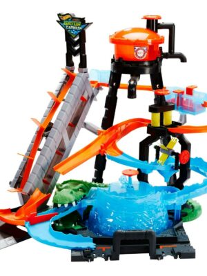 Hot Wheels Ultimate Gator Car Wash Play Set with Color Shifters Car, Ages 5-8, Large-Scale, Interactive Features