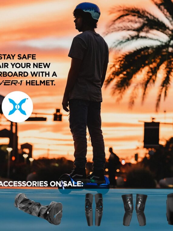 Hover-1 Drive Electric Hoverboard, 7MPH, 6.5" Wheels, LED Lights, UL2272 Certified