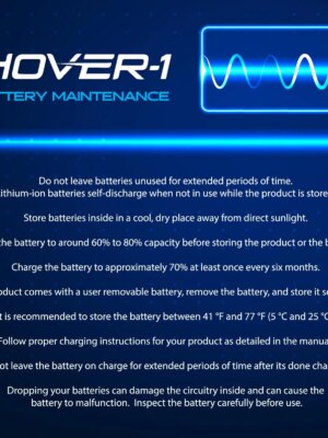 Hover-1 Drive Electric Hoverboard, 7MPH, 6.5″ Wheels, LED Lights, UL2272 Certified