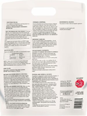 HTH 52037 Pool Shock Treatment, 4-in-1 Fast-Dissolving Cal Hypo Formula, 12 Pack