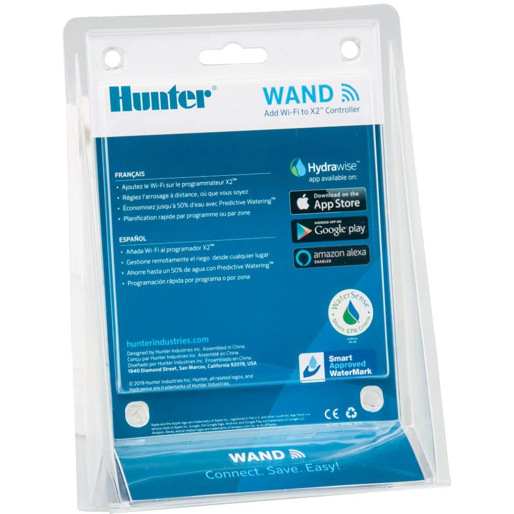 Hunter Wand Wi-Fi Module for X2 Outdoor Irrigation Controller - Smart Hydrawise Management, Alexa Compatible, 2.4 GHz Wi-Fi