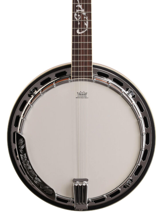 Ibanez B200 5-String Banjo, Closed-Back, Brass Tone Ring, Resonator, Vintage Chrome Tuners