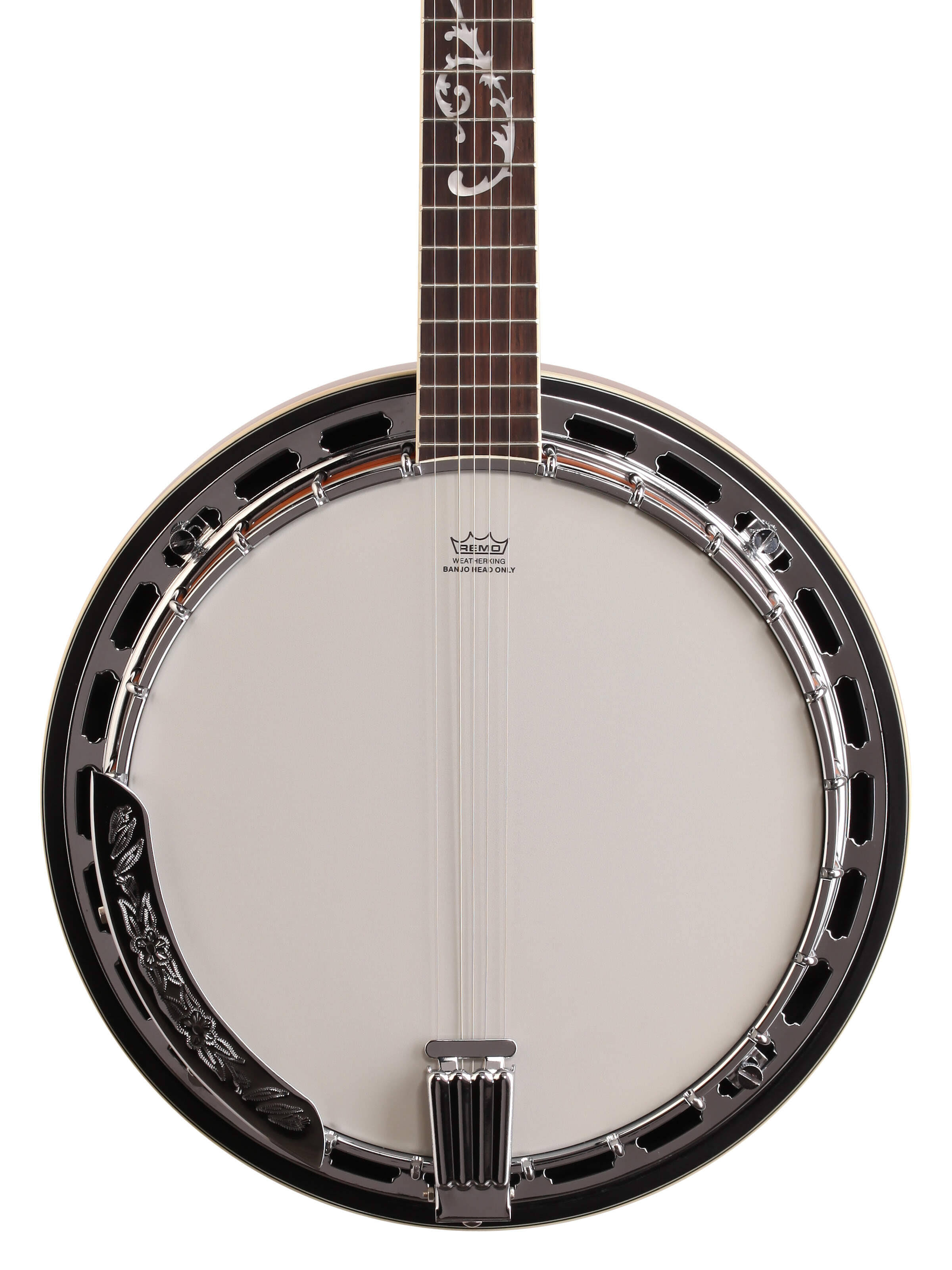 Ibanez B200 5-String Banjo, Closed-Back, Brass Tone Ring, Resonator, Vintage Chrome Tuners