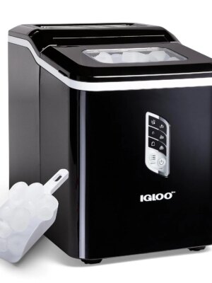 Igloo Automatic Ice Maker, Self-Cleaning, Compact Countertop, 26 lbs/Day, Dual Ice Sizes