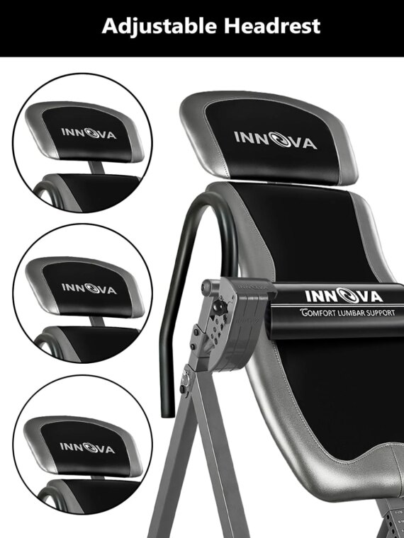 Innova ITX9688 Heavy Duty Inversion Table with Adjustable Headrest & 6-Angle Pin System, Supports Up to 300 lbs