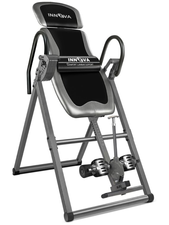 Innova ITX9688 Heavy Duty Inversion Table with Adjustable Headrest & 6-Angle Pin System, Supports Up to 300 lbs