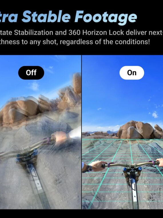 Insta360 8K Waterproof 360 Action Camera with HDR, FlowState Stabilization, and Invisible Selfie Stick Effect