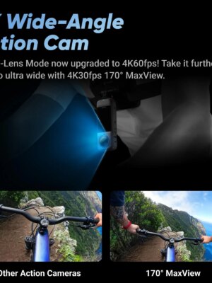 Insta360 8K Waterproof 360 Action Camera with HDR, FlowState Stabilization, and Invisible Selfie Stick Effect