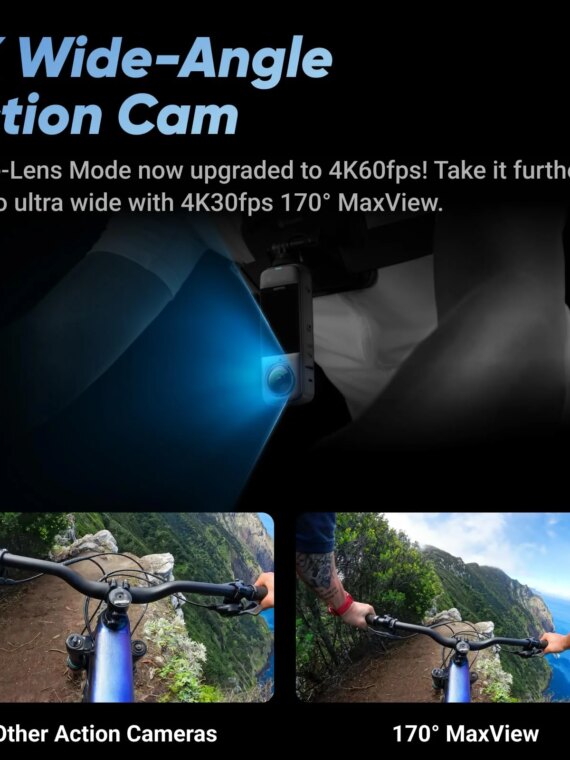Insta360 8K Waterproof 360 Action Camera with HDR, FlowState Stabilization, and Invisible Selfie Stick Effect