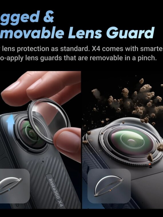 Insta360 8K Waterproof 360 Action Camera with HDR, FlowState Stabilization, and Invisible Selfie Stick Effect