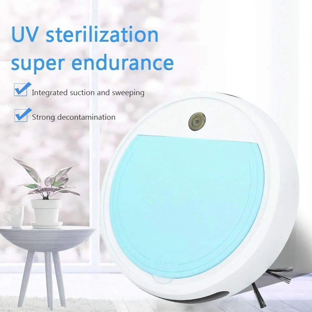 Intelli-Kleen™ Robot Vacuum Cleaner with UV Sterilization, Anti-Collision Sensors, Cordless, Rechargeable, Multi-Surface Sweeper Mop