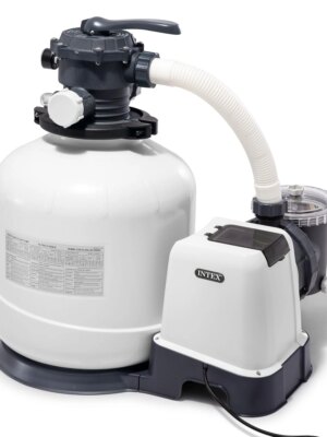 Intex 3000 GPH Above Ground Pool Sand Filter Pump with Timer & Hydro Aeration Technology