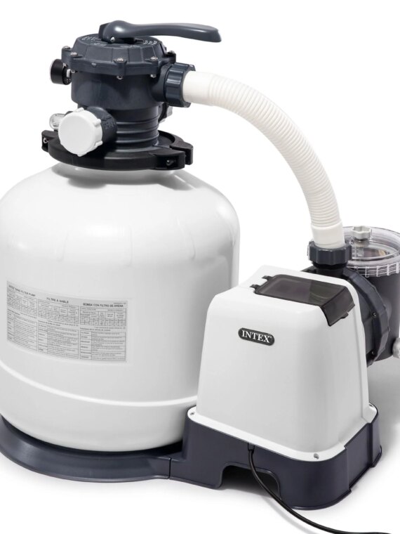 Intex 3000 GPH Above Ground Pool Sand Filter Pump with Timer & Hydro Aeration Technology