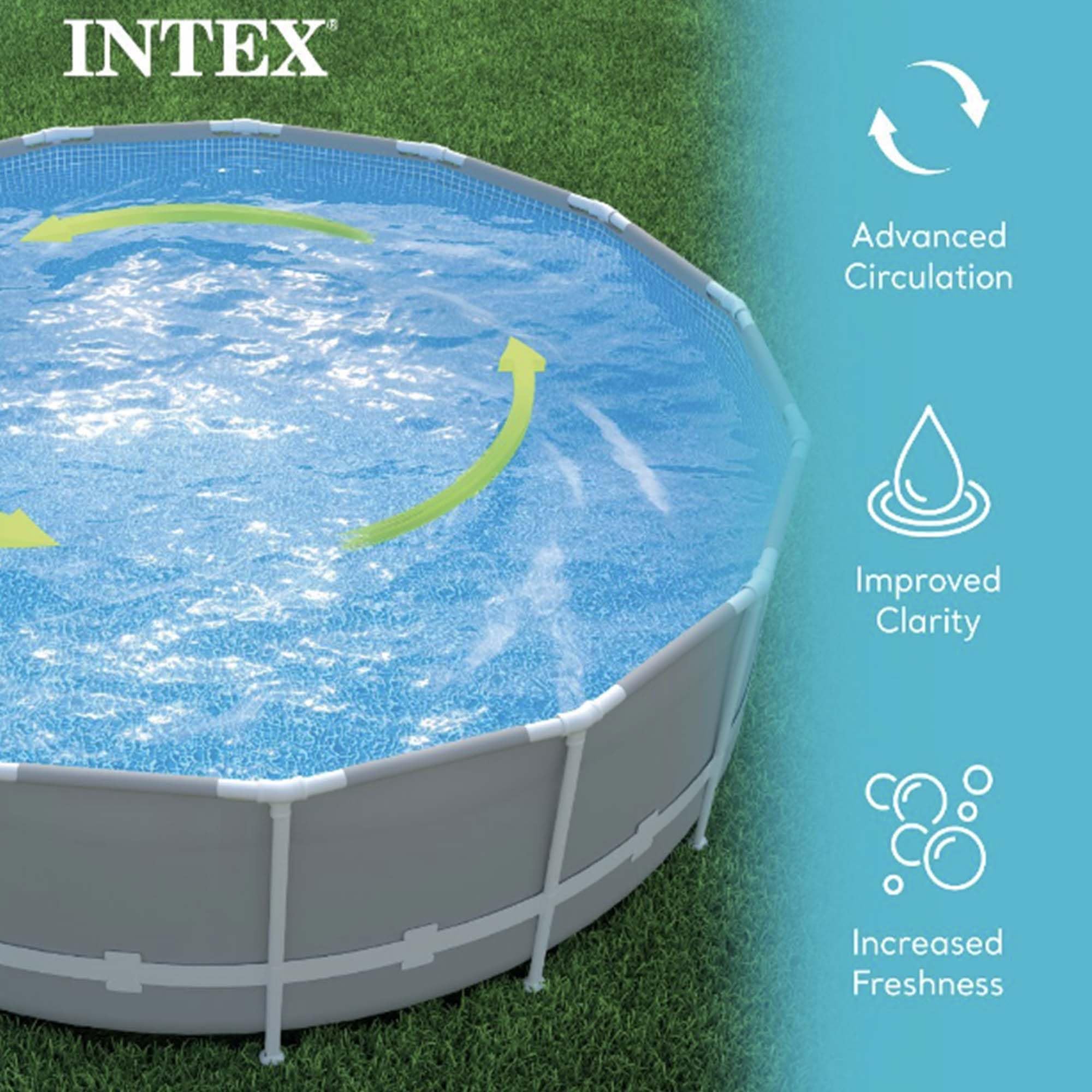 Intex 3000 GPH Above Ground Pool Sand Filter Pump with Timer & Hydro Aeration Technology