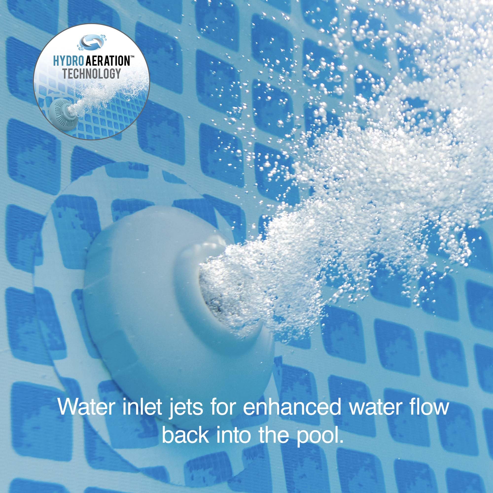 Intex 3000 GPH Above Ground Pool Sand Filter Pump with Timer & Hydro Aeration Technology