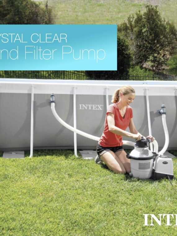 Intex 3000 GPH Above Ground Pool Sand Filter Pump with Timer & Hydro Aeration Technology