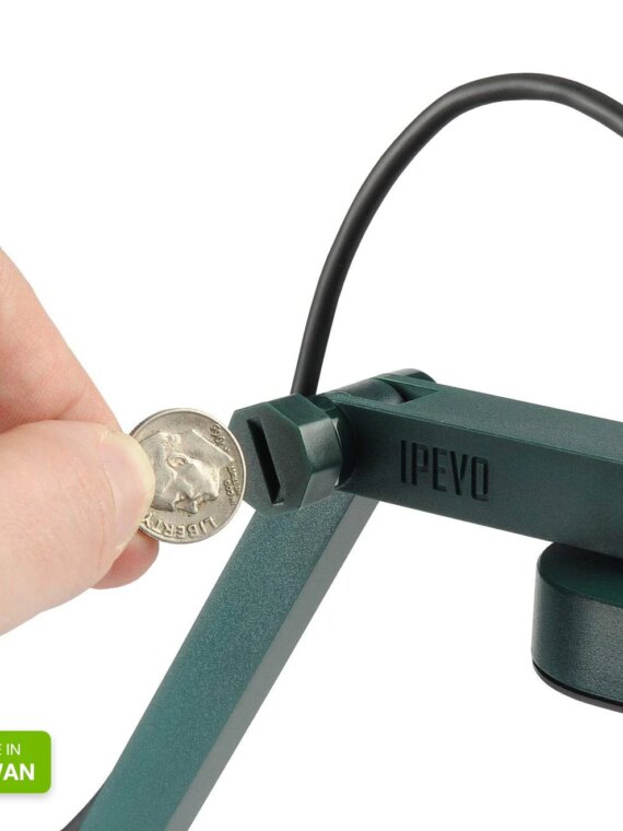 IPEVO V4K 8MP USB Document Camera, Ultra HD, High Frame Rate, Multi-Jointed Stand, Mac/PC/Chromebook Compatible