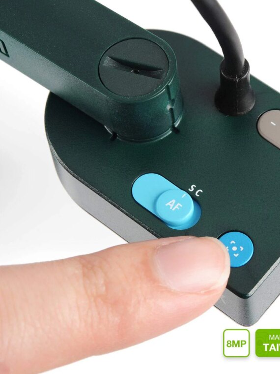 IPEVO V4K 8MP USB Document Camera, Ultra HD, High Frame Rate, Multi-Jointed Stand, Mac/PC/Chromebook Compatible