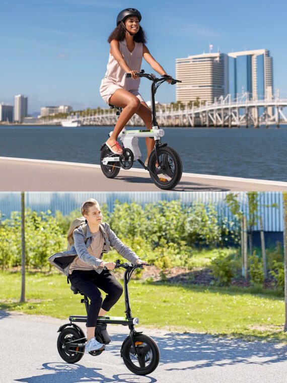 Isinwheel U1 Electric Bike 750W Motor, Foldable, 25 Mile Range, 20 MPH, UL2849 Certified, Dual Disc Brakes