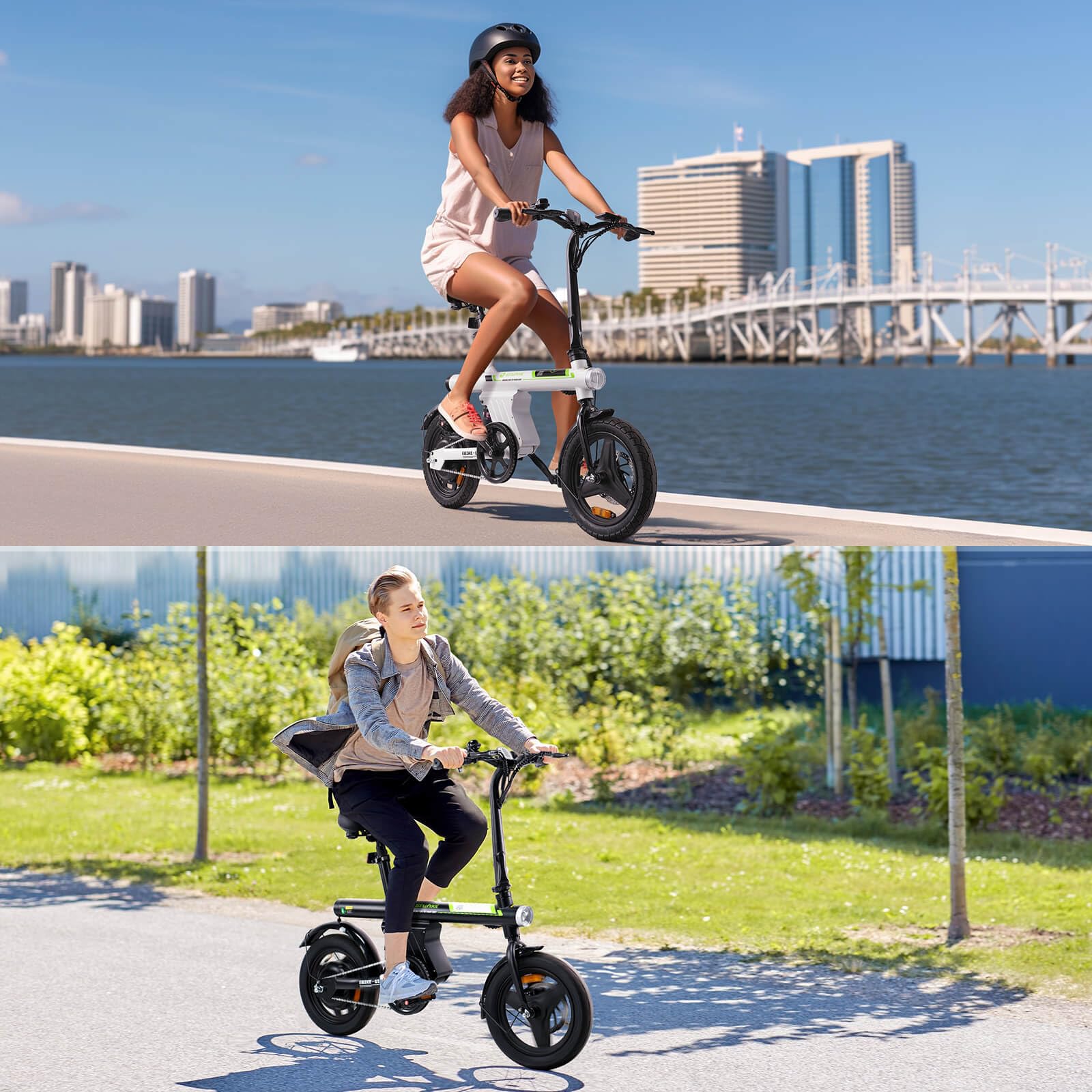 Isinwheel U1 Electric Bike 750W Motor, Foldable, 25 Mile Range, 20 MPH, UL2849 Certified, Dual Disc Brakes