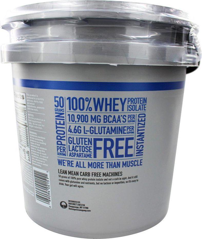 Isopure Zero Carb Whey Protein Isolate, Creamy Vanilla, 25g Protein, 7.5 lbs - Keto & Gluten-Free