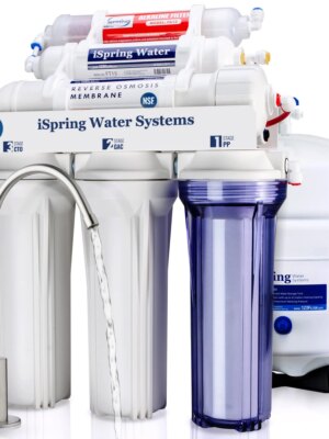 iSpring RCC7AK 6-Stage Alkaline Reverse Osmosis System, NSF Certified, Remineralization Filter, Easy Install
