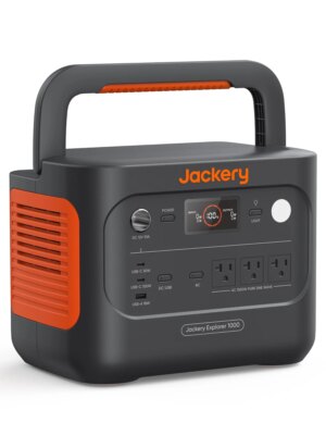 Jackery Explorer 1000 v2 Portable Power Station, 1500W AC Output, 4000-Cycle Battery, Fast 1-Hour Charging, Lightweight 23.8 lbs, Smart App Control