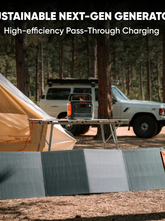 Jackery Explorer 1000 v2 Portable Power Station, 1500W AC Output, 4000-Cycle Battery, Fast 1-Hour Charging, Lightweight 23.8 lbs, Smart App Control