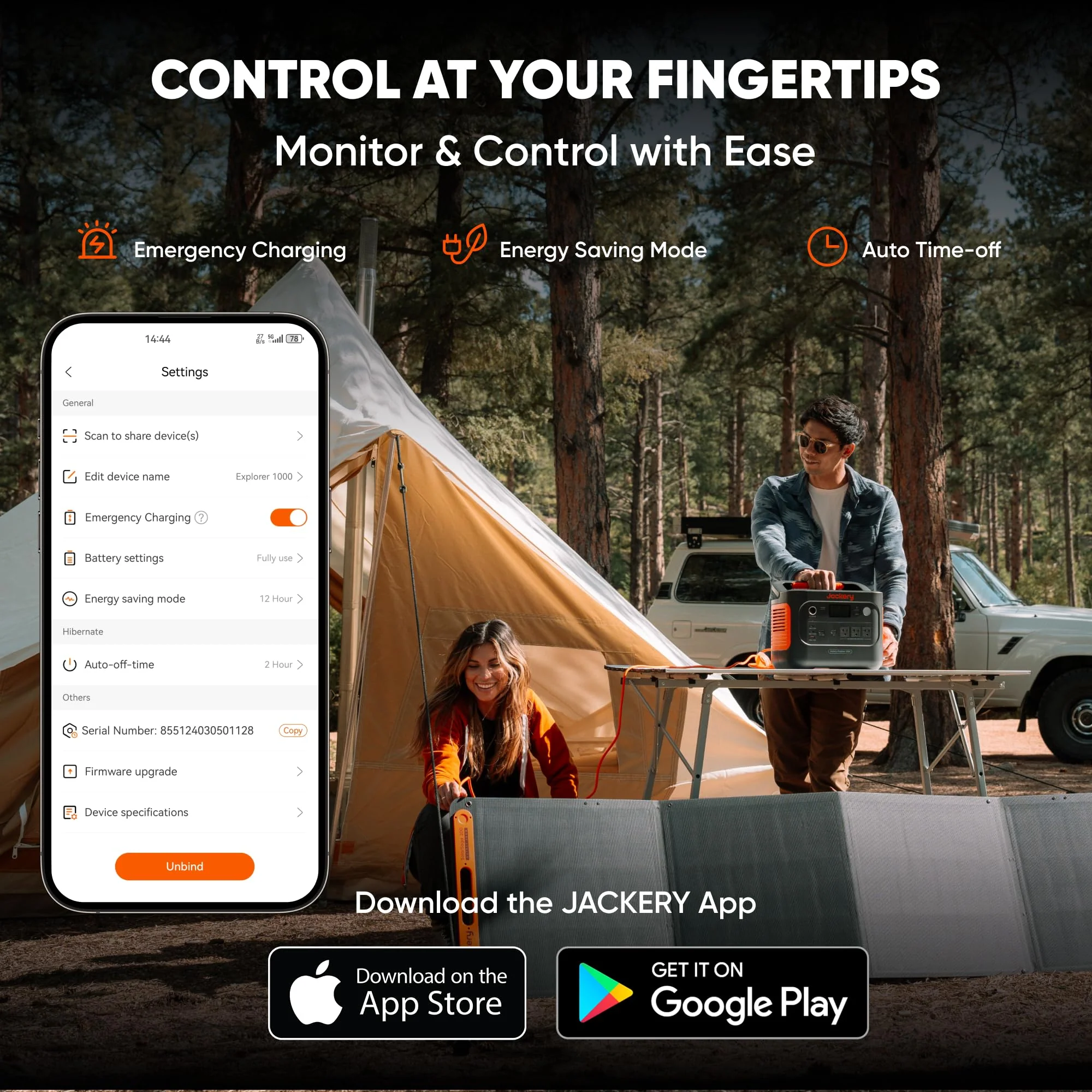 Jackery Explorer 1000 v2 Portable Power Station, 1500W AC Output, 4000-Cycle Battery, Fast 1-Hour Charging, Lightweight 23.8 lbs, Smart App Control